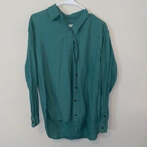 Universal Thread Teal Casual Button Down Shirt